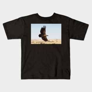 In Flight: White-backed Vulture Kids T-Shirt